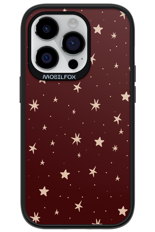 Burgundy Stars - Apple iPhone 14 Pro