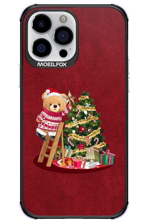 Christmas Bear (Burgundy) - Apple iPhone 13 Pro Max