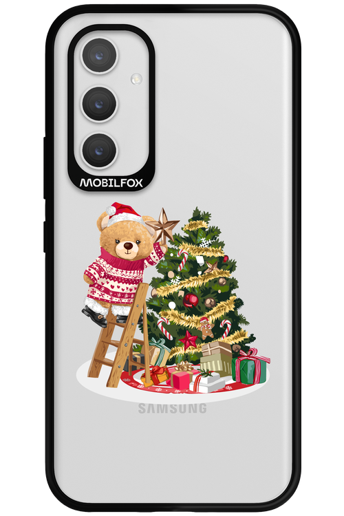 Christmas Bear (Transparent) - Samsung Galaxy A54