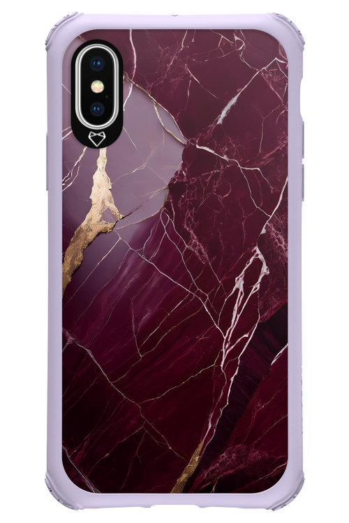 Burgundy Marble 2.0 - Apple iPhone X