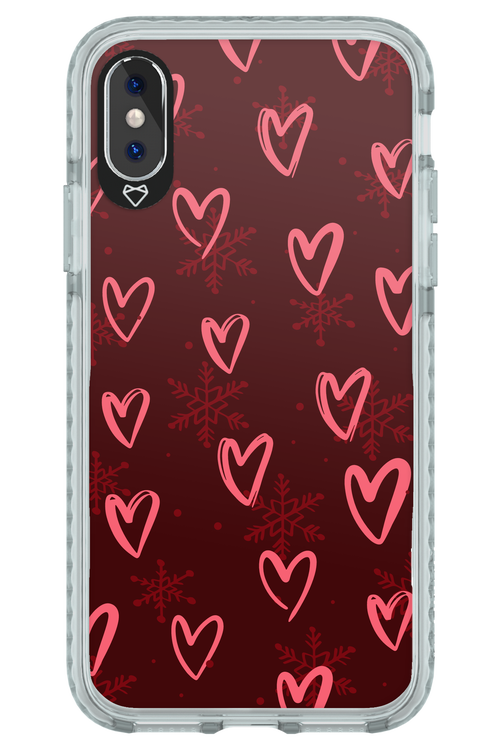 Christmas Hearts - Apple iPhone XS