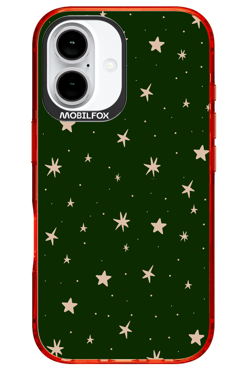 Forest Green Stars - Apple iPhone 16