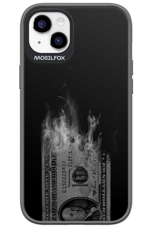 Money Burn B&W - Apple iPhone 14 Plus