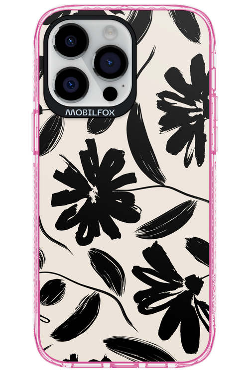 Monochrome Flowerss - Apple iPhone 14 Pro Max