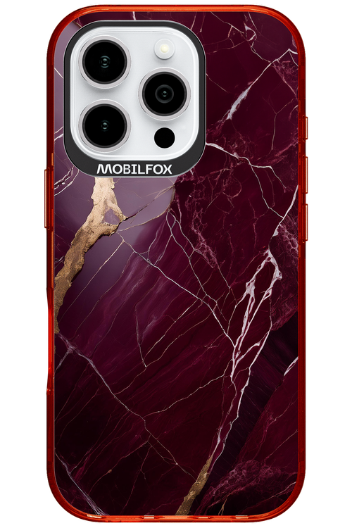 Burgundy Marble - Apple iPhone 16 Pro