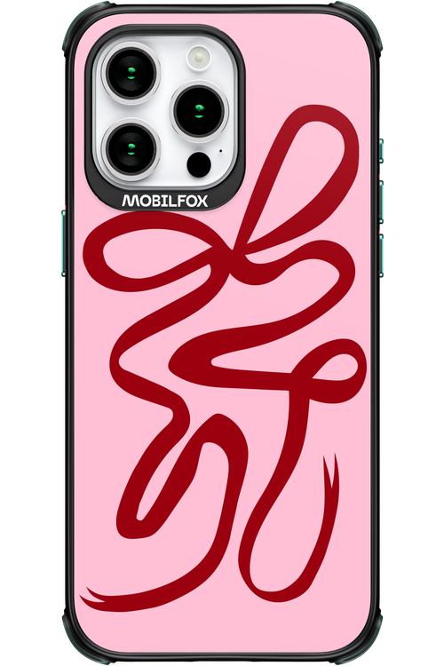 Burgundy Bow - Apple iPhone 15 Pro Max