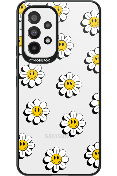 Smiley Flowers Transparent - Samsung Galaxy A53