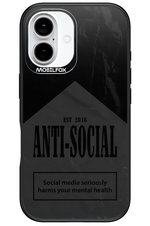 ANTI-SOCIAL (BLVCK) 2.0 - Apple iPhone 16