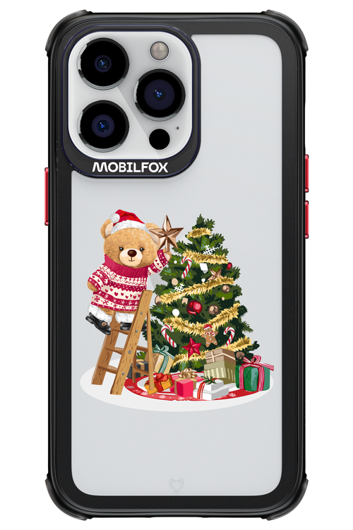 Christmas Bear (Transparent) - Apple iPhone 13 Pro