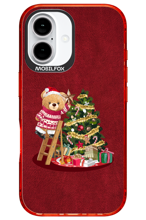 Christmas Bear (Burgundy) - Apple iPhone 16