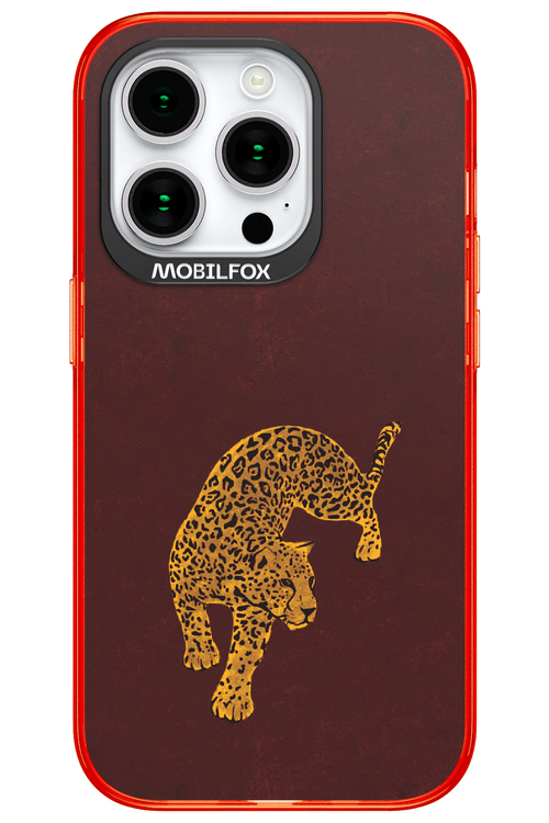 Burgundy Leopard - Apple iPhone 15 Pro