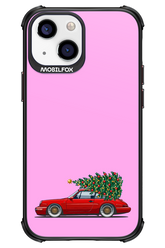 XMAS Car Pink - Apple iPhone 13 Mini