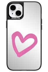 Pink Heart Mirror - Apple iPhone 14 Plus