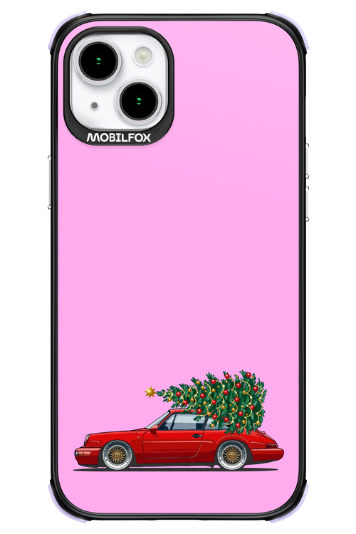 XMAS Car Pink - Apple iPhone 15 Plus