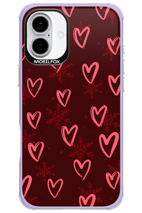 Christmas Hearts - Apple iPhone 16 Plus