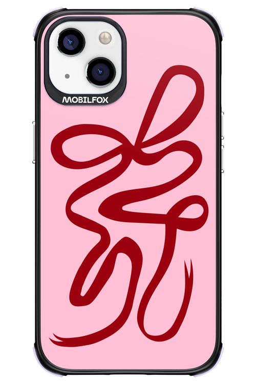 Burgundy Bow - Apple iPhone 13
