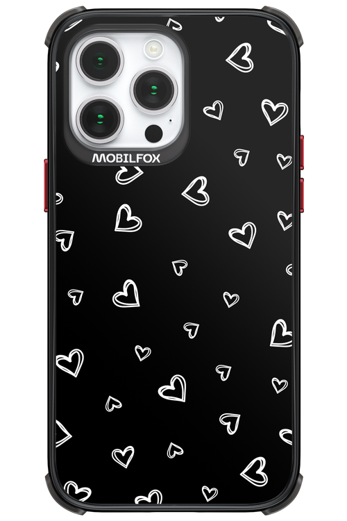 Monochrome Hearts 2.0 - Apple iPhone 14 Pro Max