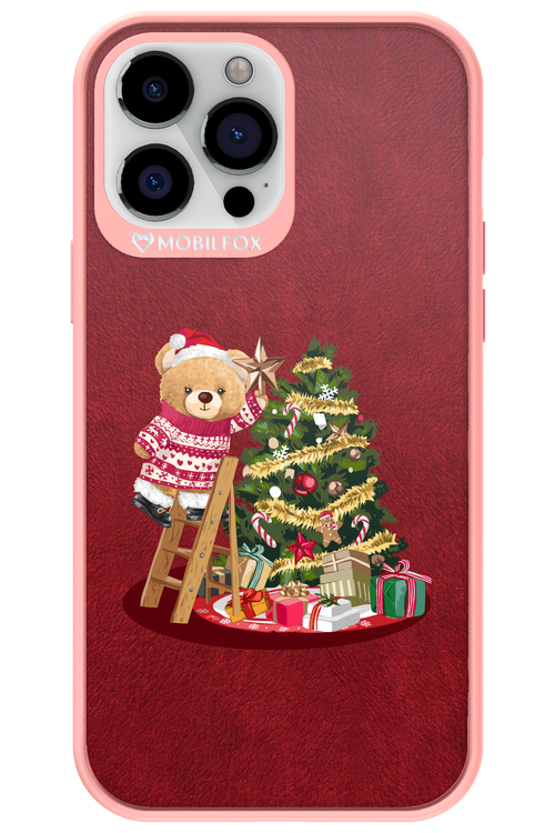 Christmas Bear (Burgundy) - Apple iPhone 13 Pro Max
