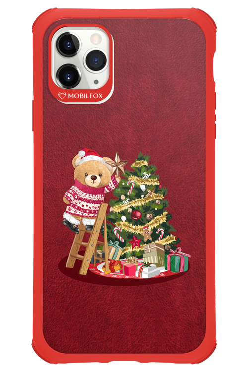 Christmas Bear (Burgundy) - Apple iPhone 11 Pro Max