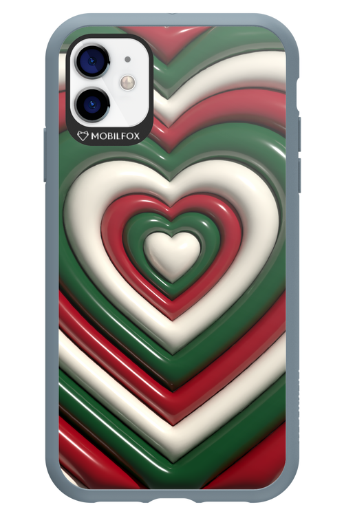 XMAS Hearts - Apple iPhone 11