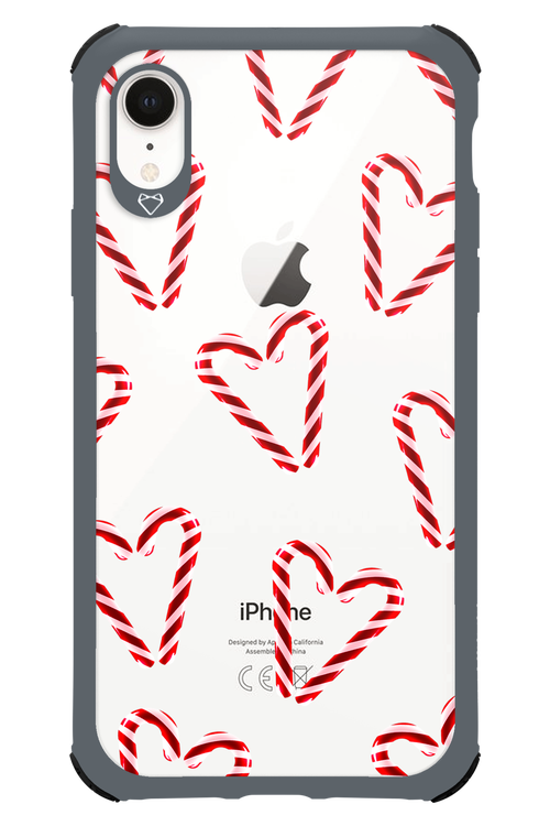 Candy Cane Hearts - Apple iPhone XR