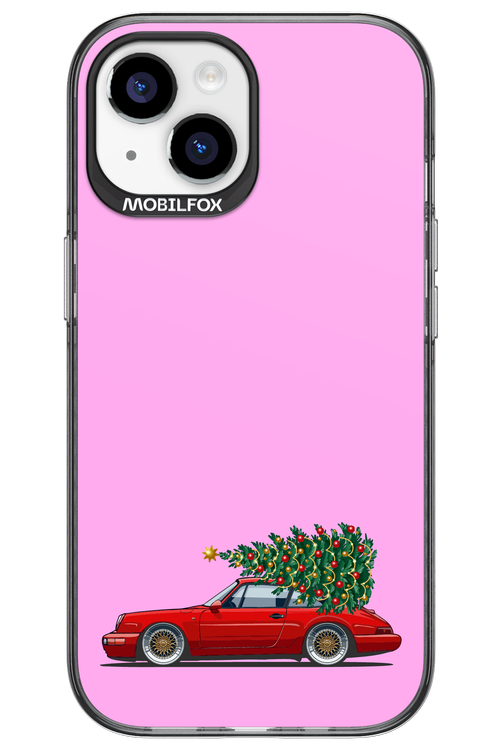 XMAS Car Pink - Apple iPhone 15