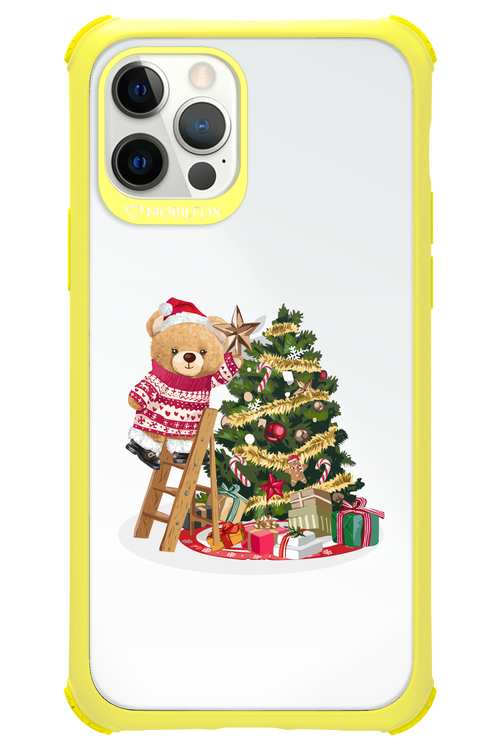 Christmas Bear (Transparent) - Apple iPhone 12 Pro