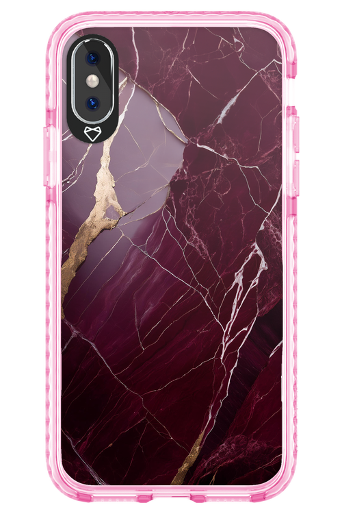 Burgundy Marble - Apple iPhone XS