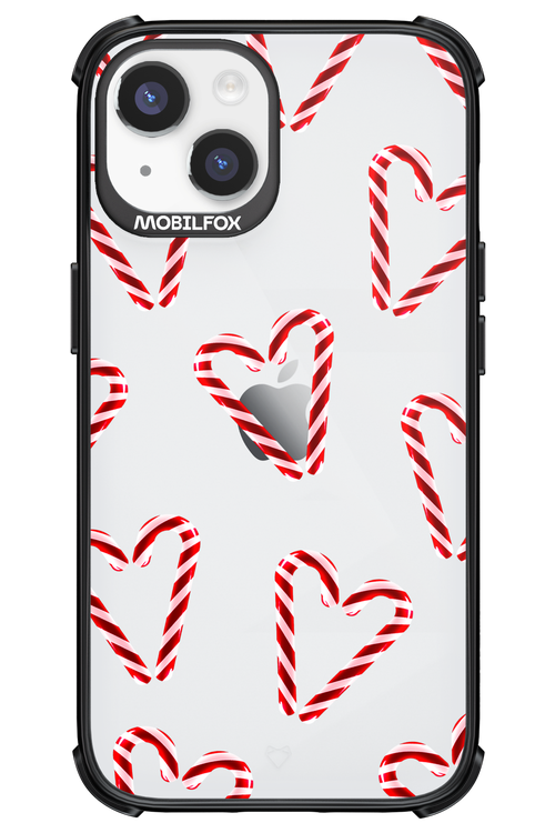 Candy Cane Hearts - Apple iPhone 14