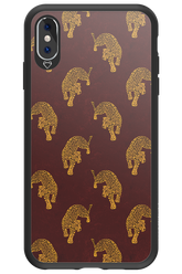 Burgundy Leopard Pattern - Apple iPhone XS Max