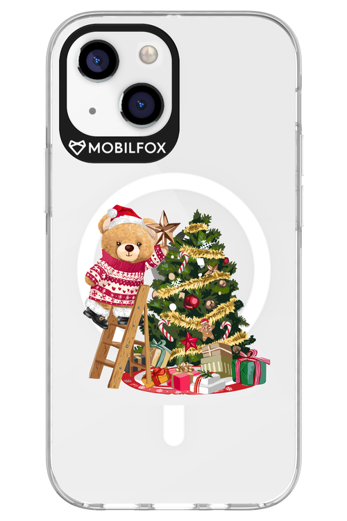 Christmas Bear (Transparent) - Apple iPhone 13 Mini