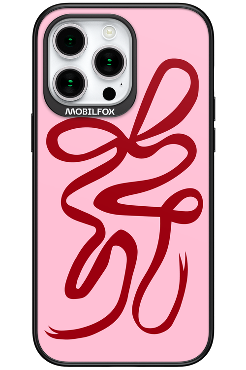 Burgundy Bow - Apple iPhone 15 Pro Max