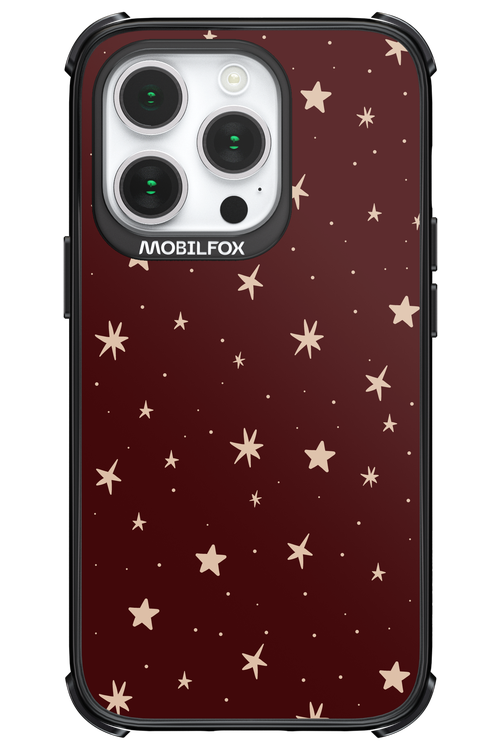 Burgundy Stars - Apple iPhone 14 Pro