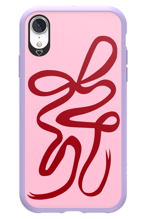 Burgundy Bow - Apple iPhone XR