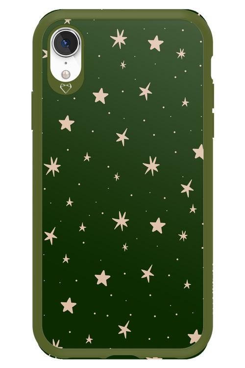 Forest Green Stars - Apple iPhone XR