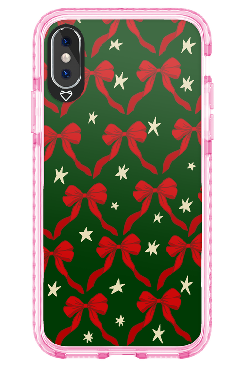 Bow & Stars (Green) - Apple iPhone X