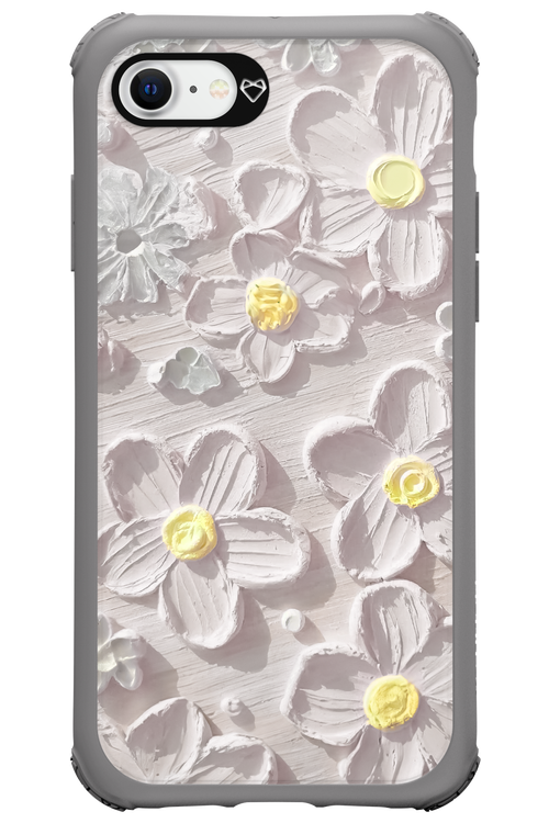 White Flowers - Apple iPhone SE 2020