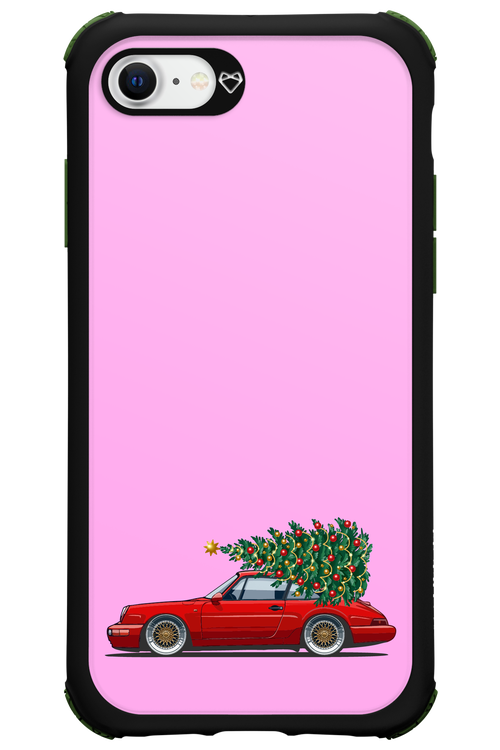 XMAS Car Pink - Apple iPhone SE 2022