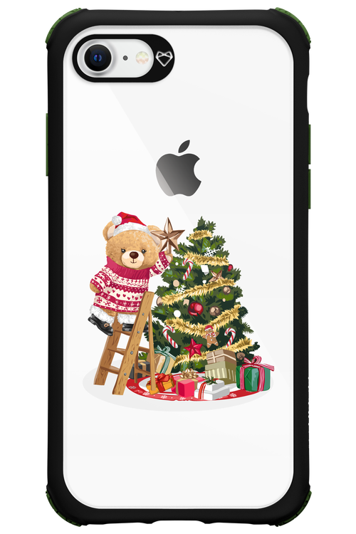 Christmas Bear (Transparent) - Apple iPhone 8
