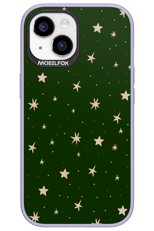 Forest Green Stars - Apple iPhone 15