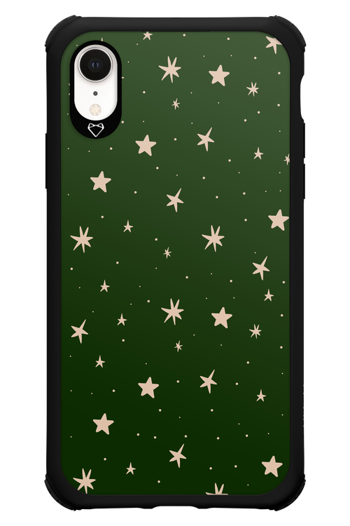 Forest Green Stars - Apple iPhone XR