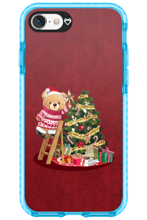 Christmas Bear (Burgundy) - Apple iPhone 7