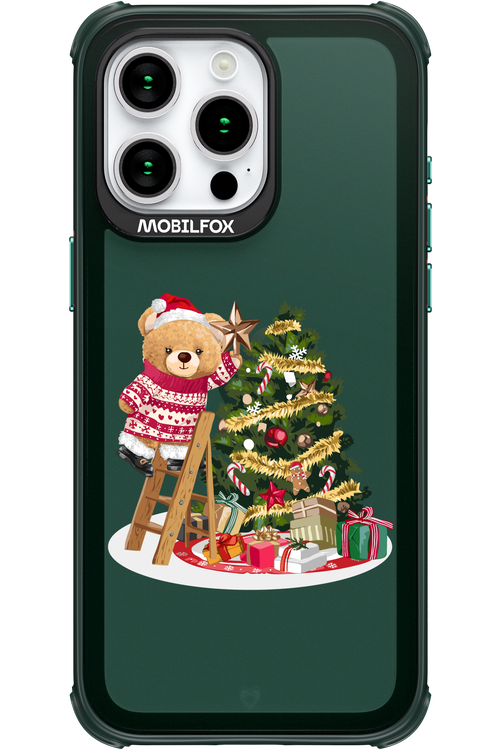 Christmas Bear (Transparent) - Apple iPhone 15 Pro Max