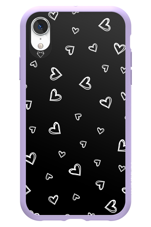 Monochrome Hearts 2.0 - Apple iPhone XR