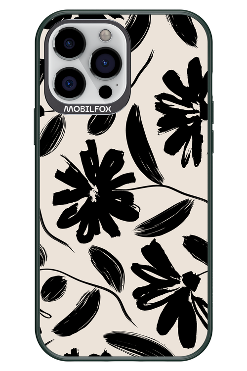Monochrome Flowerss 2.0 - Apple iPhone 13 Pro Max