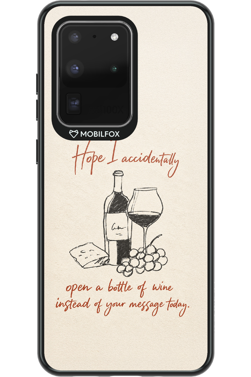 Bottle of wine 2.0 - Samsung Galaxy S20 Ultra 5G