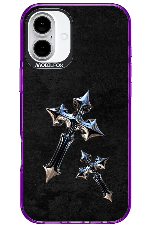 Chrome Crosses - Apple iPhone 16 Plus