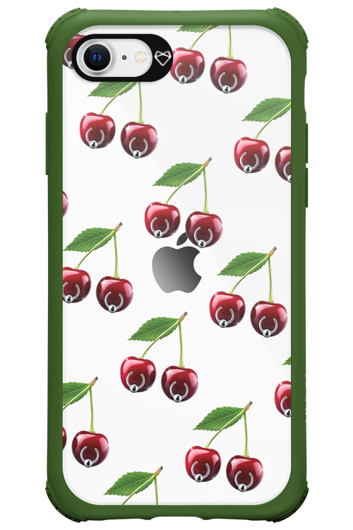 Spicy Cherries Transparent - Apple iPhone SE 2022