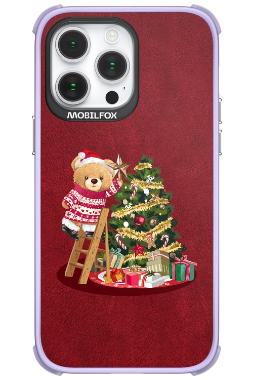 Christmas Bear (Burgundy) - Apple iPhone 14 Pro Max