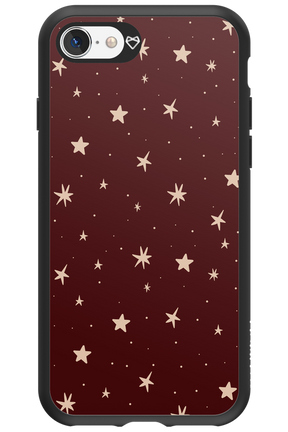 Burgundy Stars - Apple iPhone 8